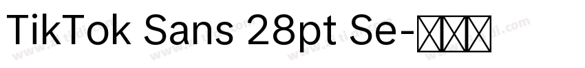 TikTok Sans 28pt Se字体转换